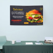 Burger Fast Food Grill Hamburger Party niedlich Banner (Messeveranstaltung)