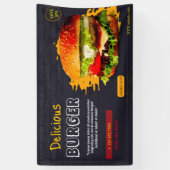 Burger Fast Food Grill Hamburger Party niedlich Banner (Vertikal)