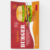 Burger Fast Food Menü Grill Hamburger niedlich Banner (Vertikal)