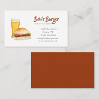 Burger/Fastfood-Restaurant Aquarell
