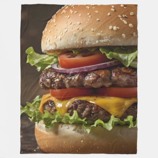 Burger Fleecedecke (Vorderseite)