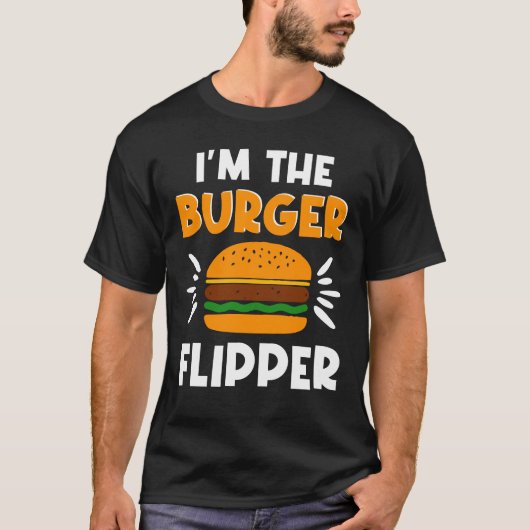Burger Flipper Hamburger Lover T-Shirt (Vorderseite)