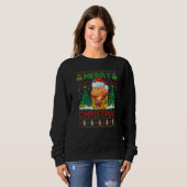 Burger Food  Xmas Tree Ugly Santa Burger Christmas Sweatshirt (Vorne ganz)