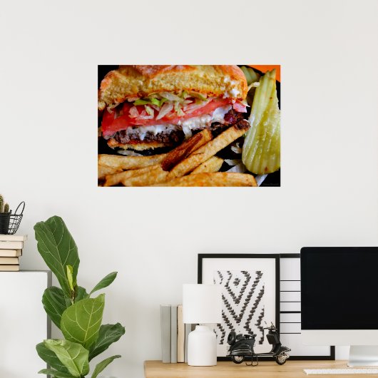 Burger & Fries Poster (Heimbüro)