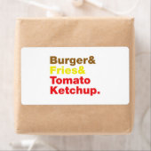 Burger & Fries & Tomato Ketchup. (Insitu)