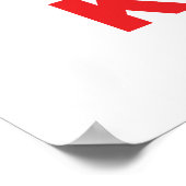 Burger & Fries & Tomato Ketchup. Poster (Ecke)