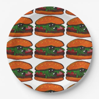 Burger-Geburtstags-Partyserviette Pappteller
