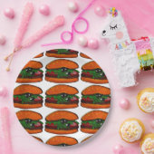 Burger-Geburtstagsfeier Pappteller (Party)