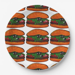 Burger-Geburtstagsfeier Pappteller