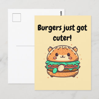 Burger gerade niedlicher got! - Niedlicher Hamster Postkarte
