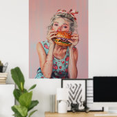 Burger Girl Poster (Heimbüro)