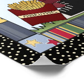 Burger-Girl-Poster Poster (Ecke)