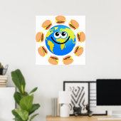 Burger Globe Poster (Heimbüro)