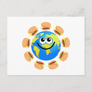Burger Globe Postkarte
