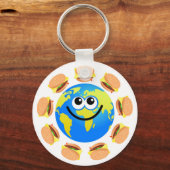 Burger Globe Schlüsselanhänger (Vorderseite)
