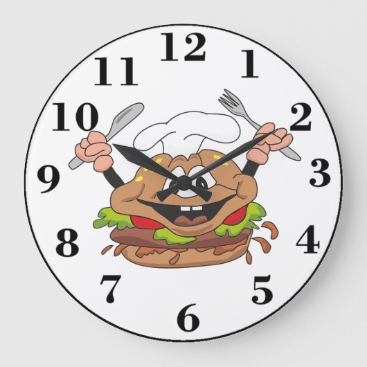 Burger Große Wanduhr (Vorderseite)