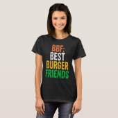 Burger Hamburger BBF Best Burger Friends T-Shirt (Vorne ganz)