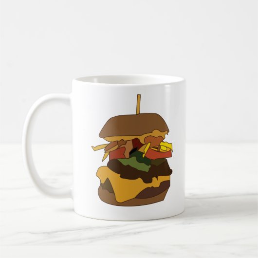 Burger Hamburger Burger Kaffeetasse (Links)