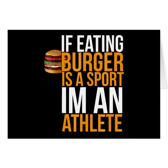 Burger Hamburger GRILLEN Spaß Funny Pun Geschenk I (Vorderseite (Horizontal))