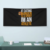Burger Hamburger GRILLEN Spaß Funny Pun Geschenk I Banner (Messe)
