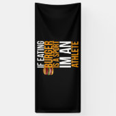 Burger Hamburger GRILLEN Spaß Funny Pun Geschenk I Banner (Vertikal)