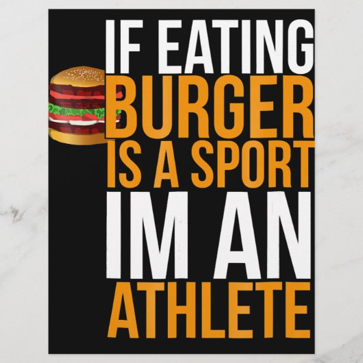 Burger Hamburger GRILLEN Spaß Funny Pun Geschenk I Flyer (Vorne)