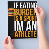 Burger Hamburger GRILLEN Spaß Funny Pun Geschenk I Flyer (Hand)
