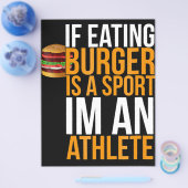 Burger Hamburger GRILLEN Spaß Funny Pun Geschenk I Flyer (Einzeln)