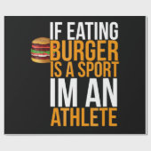 Burger Hamburger GRILLEN Spaß Funny Pun Geschenk I Geschenkpapier (Flach)