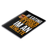 Burger Hamburger GRILLEN Spaß Funny Pun Geschenk I Notizblock (Linke Seite)