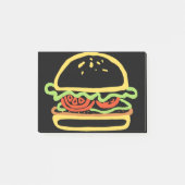 BURGER HAMBURGER POST-IT KLEBEZETTEL (Vorderseite)