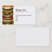 Burger-Hütte Visitenkarte (Vorne/Hinten)
