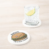 Burger, ich bin ein echter Charmer Getränkeuntersetzer (Seite)