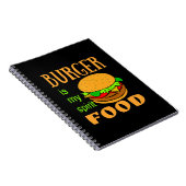 Burger ist mein Spirituosenhamburger Notizblock (Rechte Seite)