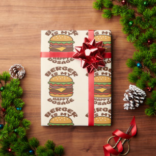 Burger ist mein Vintages Zitat Geschenkpapier