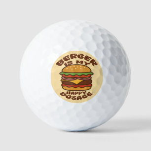 Burger ist mein Vintages Zitat Golfball