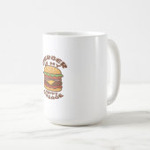Burger ist mein Vintages Zitat Kaffeetasse (VorderseiteRechts)