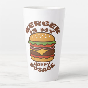 Burger ist mein Vintages Zitat Milchtasse