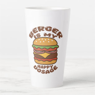 Burger ist mein Vintages Zitat Milchtasse