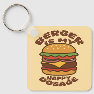 Burger ist mein Vintages Zitat Schlüsselanhänger
