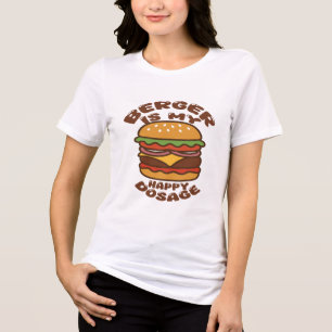 Burger ist mein Vintages Zitat Tri-Blend Shirt