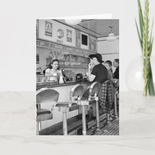 Burger Joint der 40er Jahre Karte (Vorderseite)