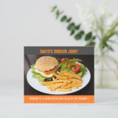 Burger Joint Eröffnungsflyer (Stehend Vorderseite)