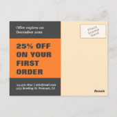 Burger Joint Opening | Jetzt öffnen | Directmailin Postkarte (Rückseite)