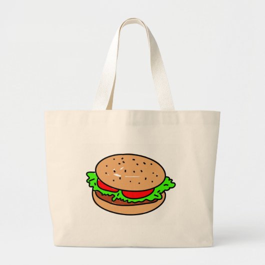 Burger Jumbo Stoffbeutel (Vorne)