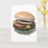 Burger Karte (Gelbe Blume)