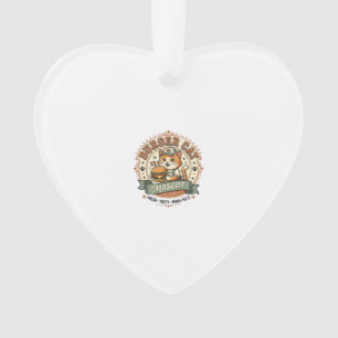 Burger-Katzen-Maskottchen Katze Fast-Food-Maskottc Ornament