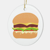 Burger Keramik Ornament (Links)
