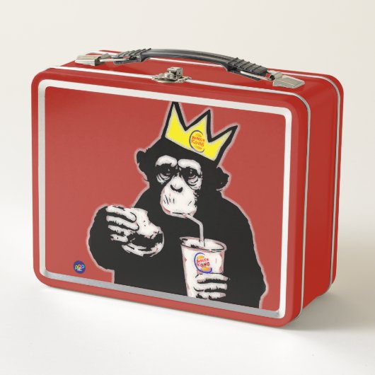 Burger Kong Metall Brotdose (Vorderseite)