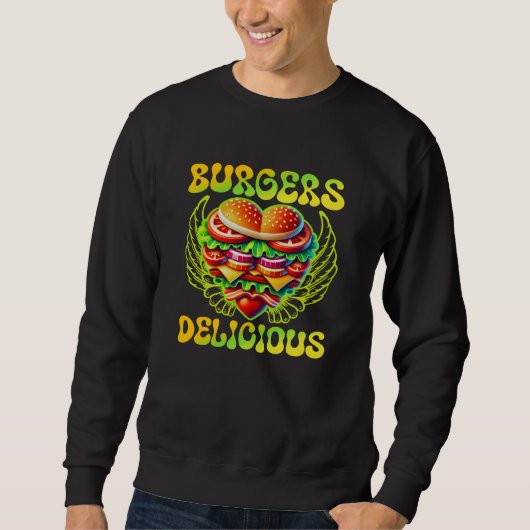 Burger köstlich sweatshirt (Vorderseite)